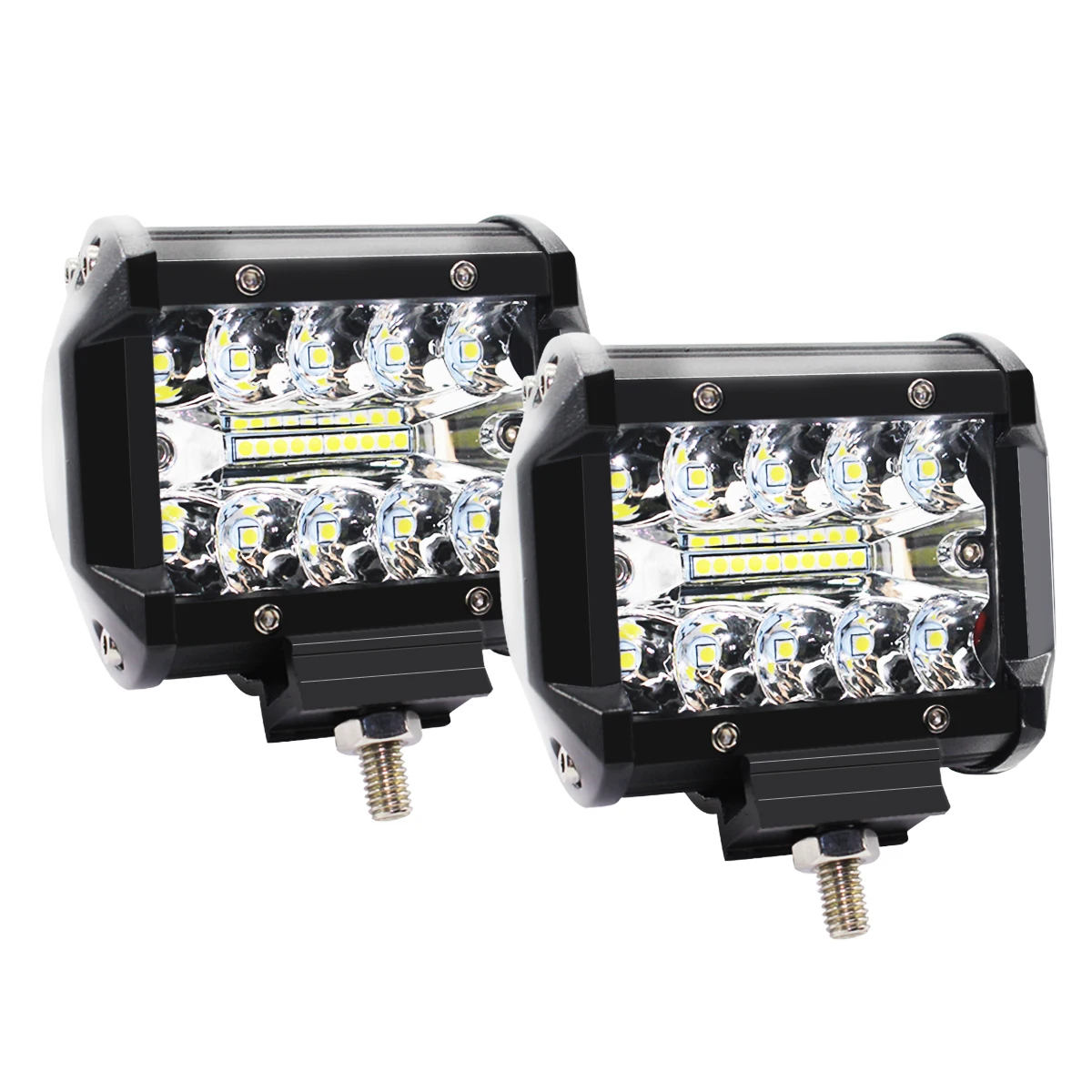 4 Zoll 60W LED-Spotleuchten Combo IP67 Wasserdicht Offroad-Arbeitsleuchten für LKW Boot ATV UTV Jeep Scheinwerfer – Detail 1