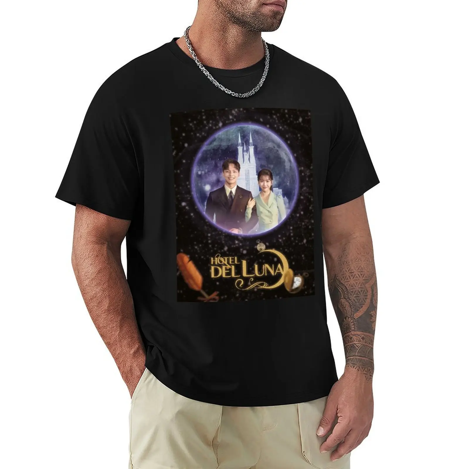 HOTEL DEL LUNA A5 cover I T-Shirt Lightweight Basic Short Sleeve Shirt