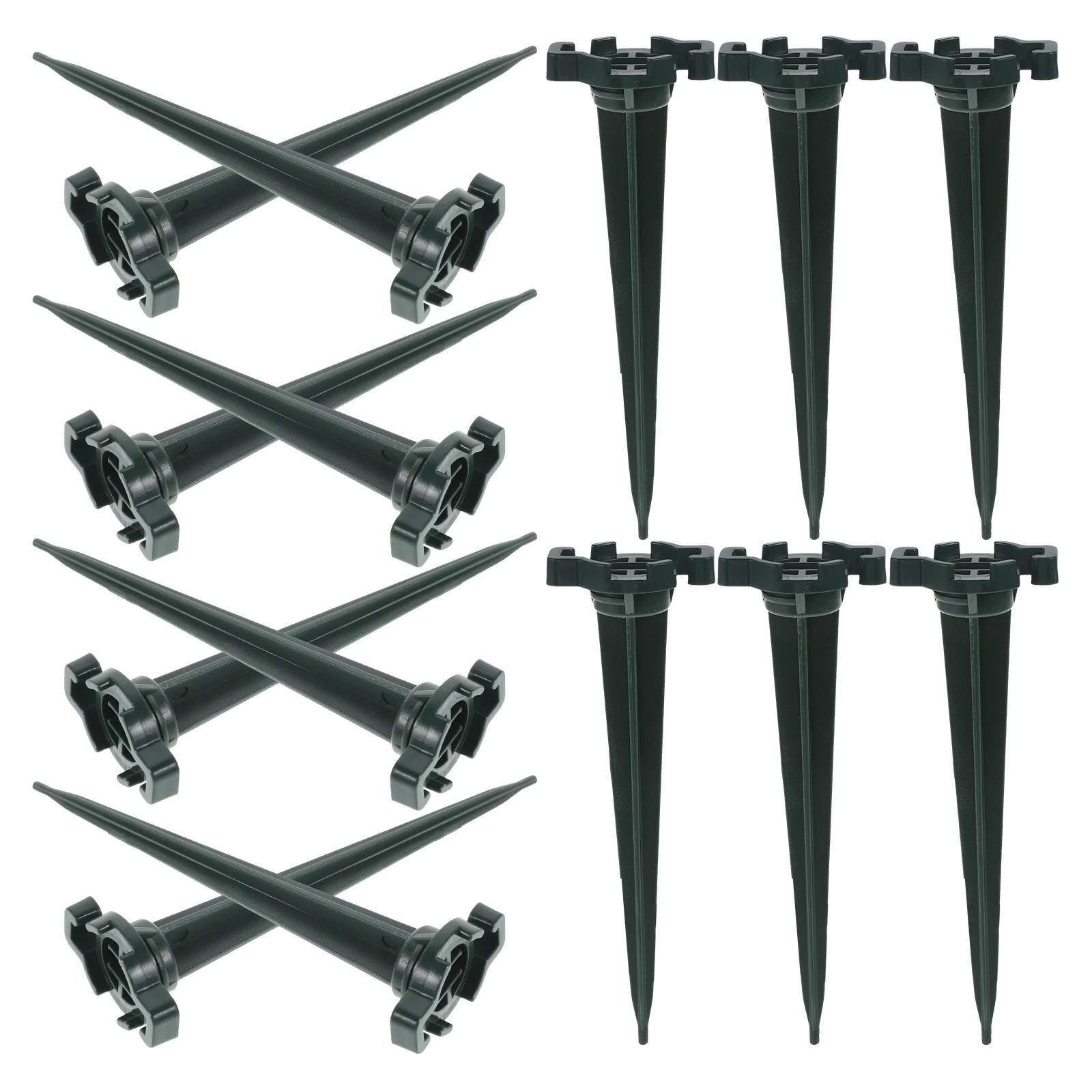 

50Pcs Plastic Courtyard Light Stakes Durable Weatherproof Outdoor Garden Lighting Ground Spikes Ground Spikes Stakes