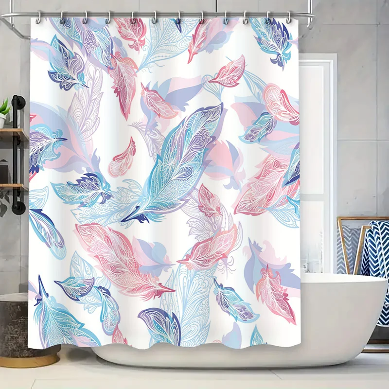 

Feathers Shower Curtain Bath Decoration for Bathroom Decorations