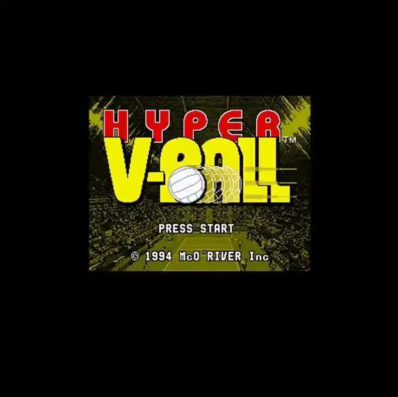 Hyper V-Ball NTSC الإصدار 16 بت 46 دبوس بطاقة الألعاب الرمادية الكبيرة للاعبي الألعاب في الولايات المتحدة الأمريكية