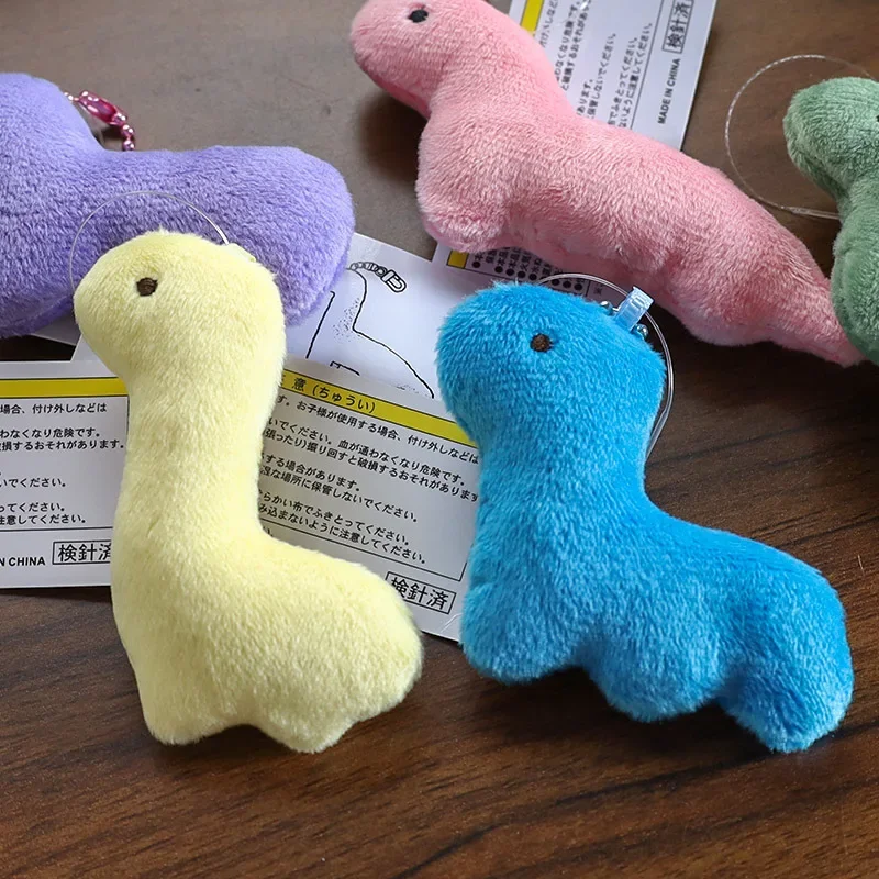 Animais de pelúcia Chaveiro, Pingente Dinossauro Bonito, Boneca para Menina, Coração, Mochila Pingente, Presente de aniversário para Amigo