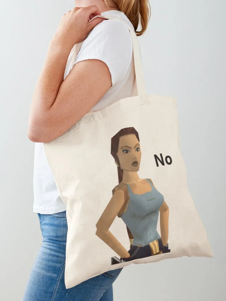 

Lara Croft NO v2 (Other Products) Tote Bag cute tote bag shopper bags Women's beach bags sacs de shopping