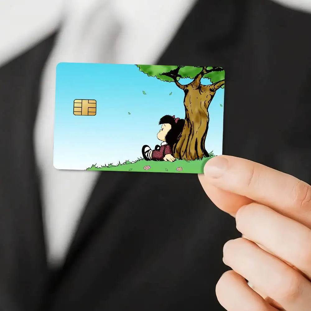 Funny M-Mafalda Film Skin Cover For Credit Card Stickers Debit Bank Card Front