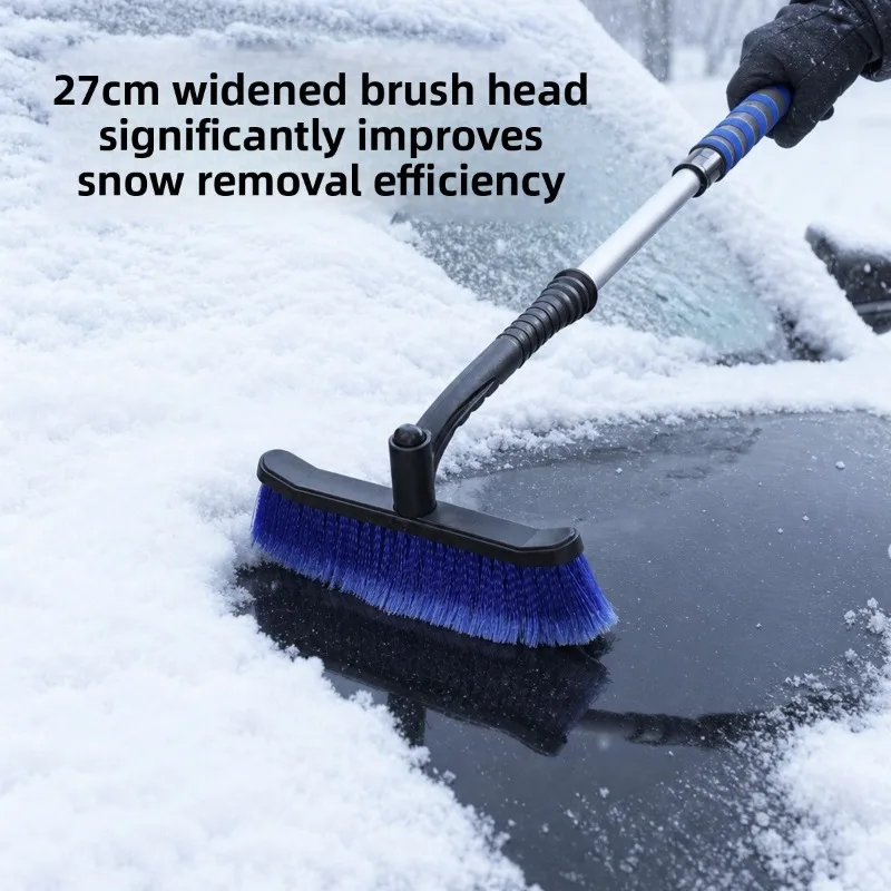 2 in 1 Car Snow Brush and Ice Scraper Car Scraper Snow Brush Ergonomic Foam Grip Window Ice Scraper Snow Cleaner For Car SUV