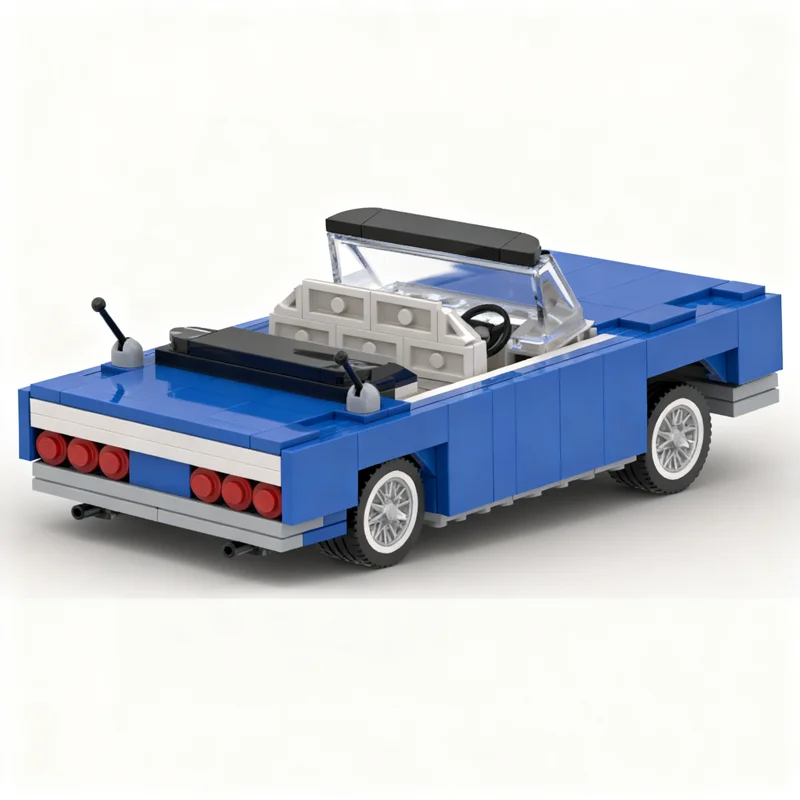 294pcs MOC 1964 Chevy Impala Working Hydraulics Diy Building Blocks Kit Creative Set Challenge Starship Toy Gift For Hobbyists view 3