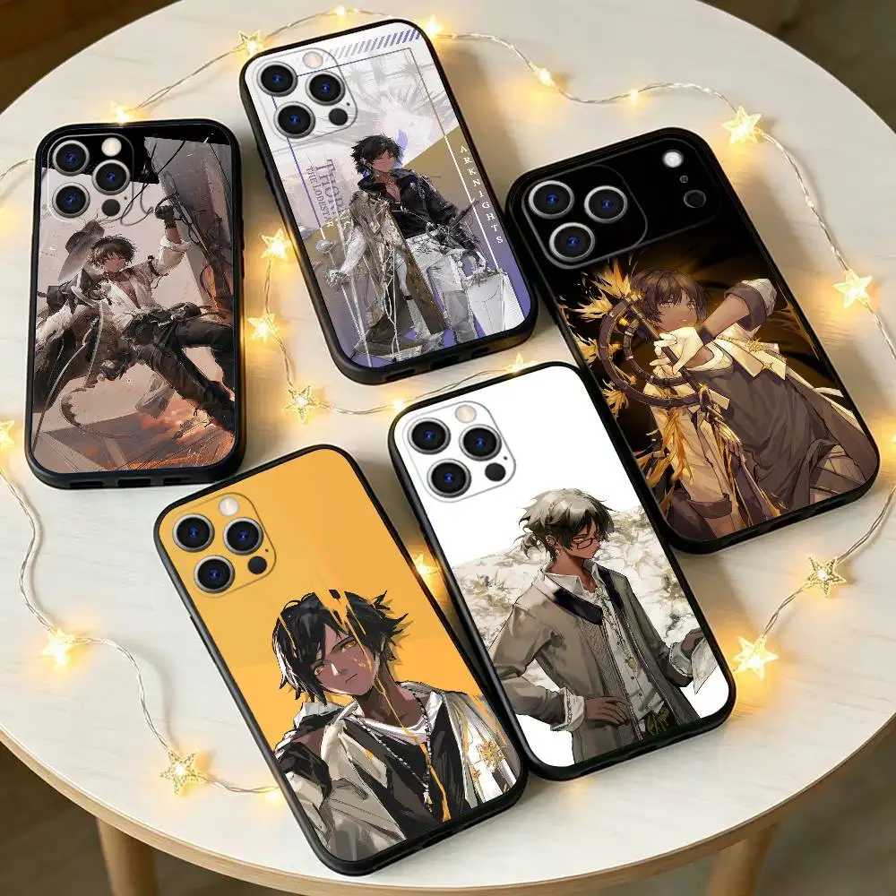 Capa de Celular Thorns the Lodestar Arknights para iPhone 17, 16, 15, 14, 13, 12, 11 Plus, Pro Max e Outros Modelos – Capa Protetora Preta Macia
