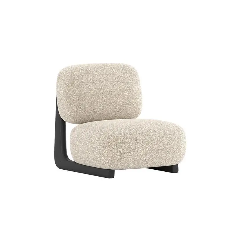 

Modern simple fabric lazy sofa chair Italian light luxury retro lounge chair clouds
