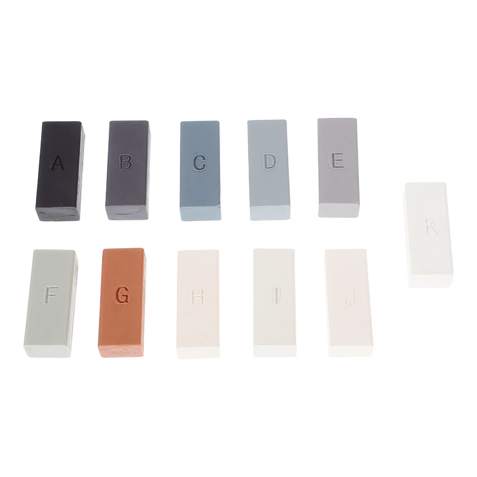 11 قطعة طقم شمع إصلاح الأرضيات البلاستيكية مقاوم للغبار والماء سهل الاستخدام لإصلاح خدوش الخشب Lvt Wpc #3