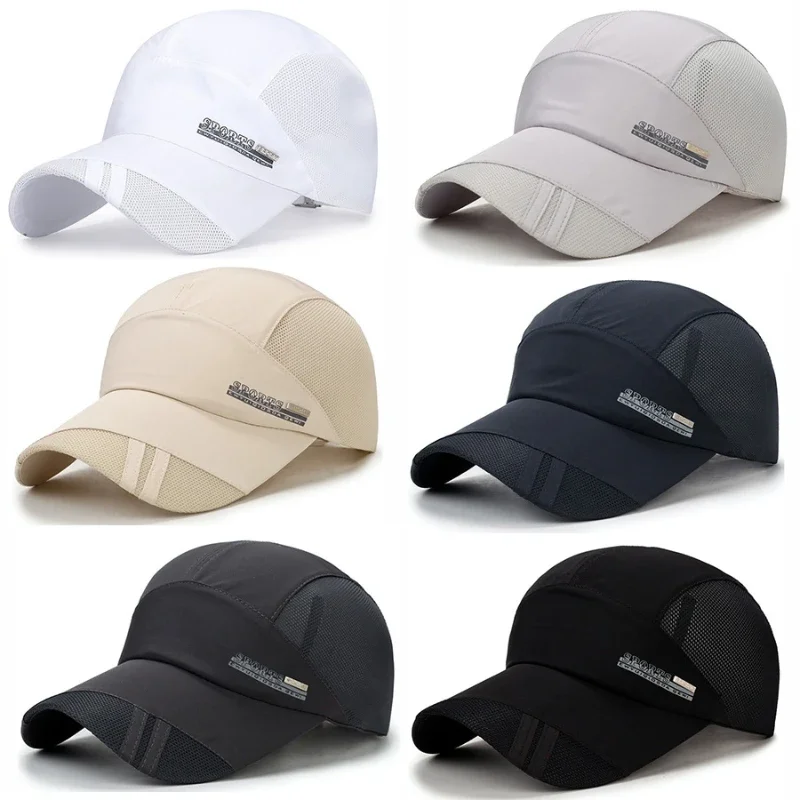 Adjustable Quick Dry Braethable Hat Running Baseball Summer Mesh Cap Visor Sports Cool Fashion Hot Outdoor Popular Men Women