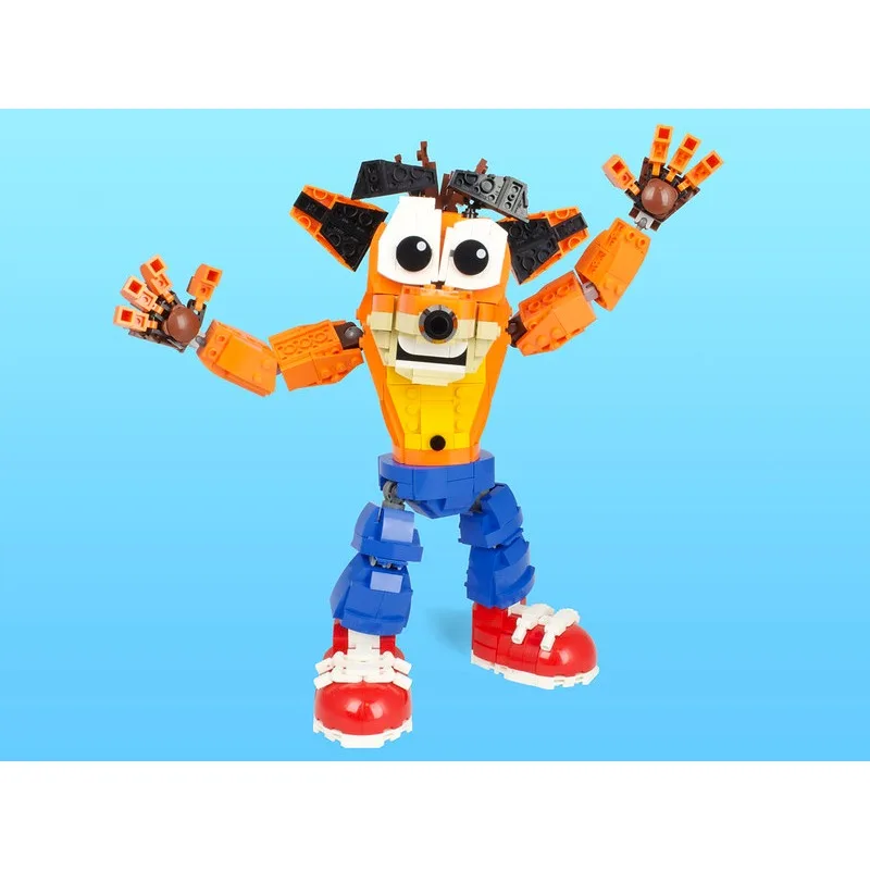 MOC Crashed Bandicoots Monster Building Block Set Game Main Character Bag Beaver Bricks Toys Children Gifts(1027 PCS)