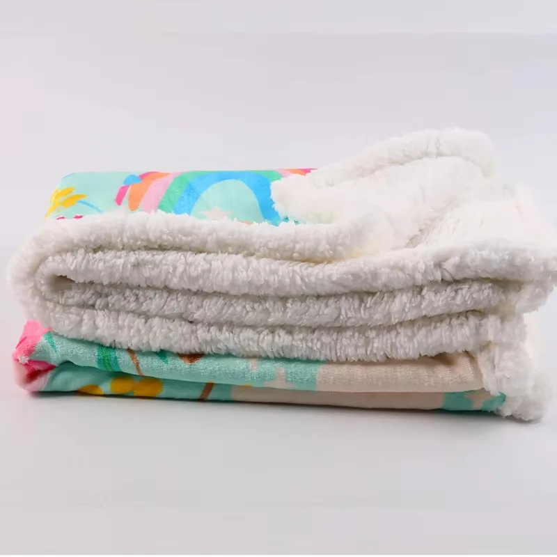 Wholesale Breathable Mesh Soft Pet Dog Blanket Custom Logo High Quality Plush Sherpa Fleece Lamb Puppy Dog Blanket view 2