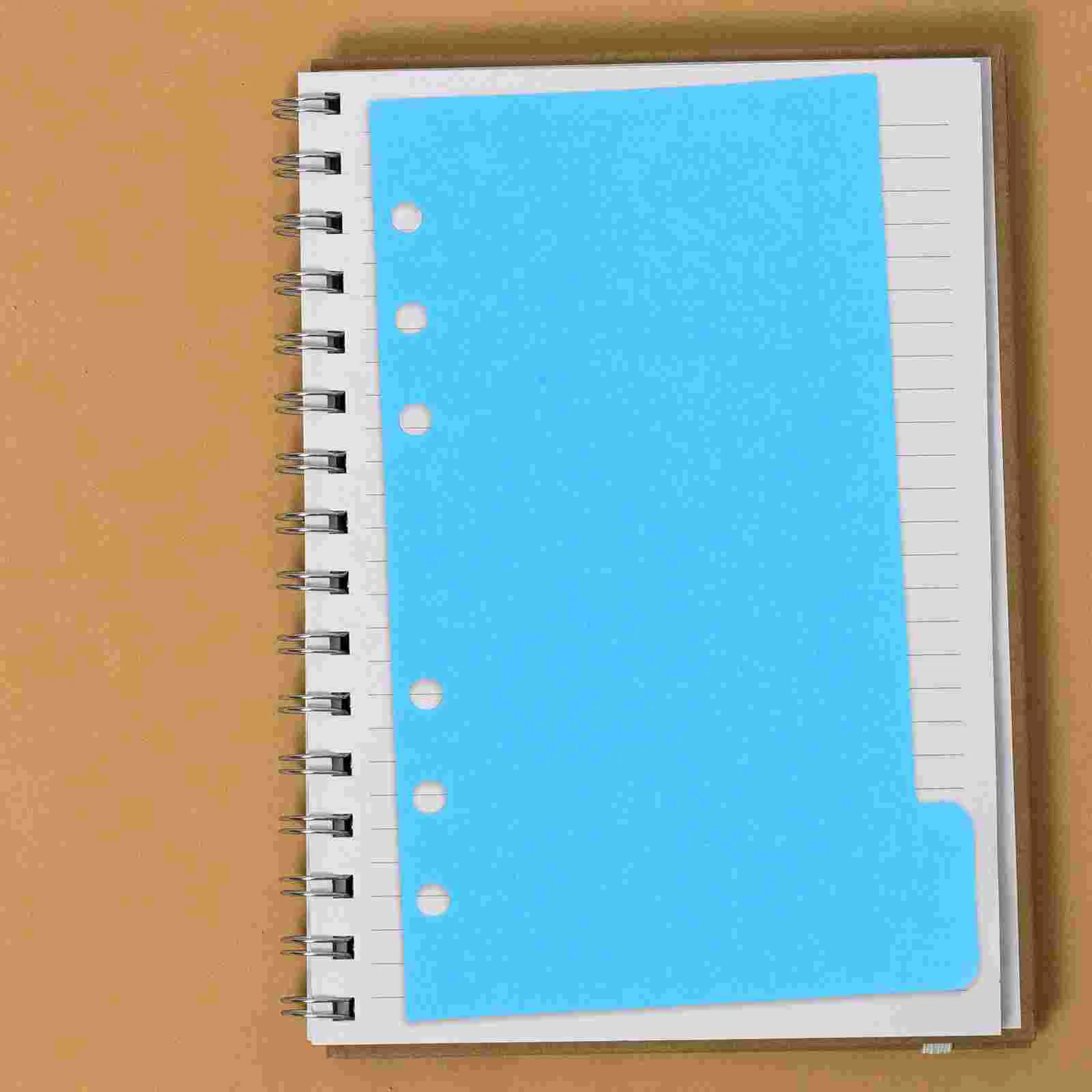 30-teilige Etiketten, Farbteiler, farbige Indexierungskarten, Schulbedarf, Notizbuchpapiere mit Loch