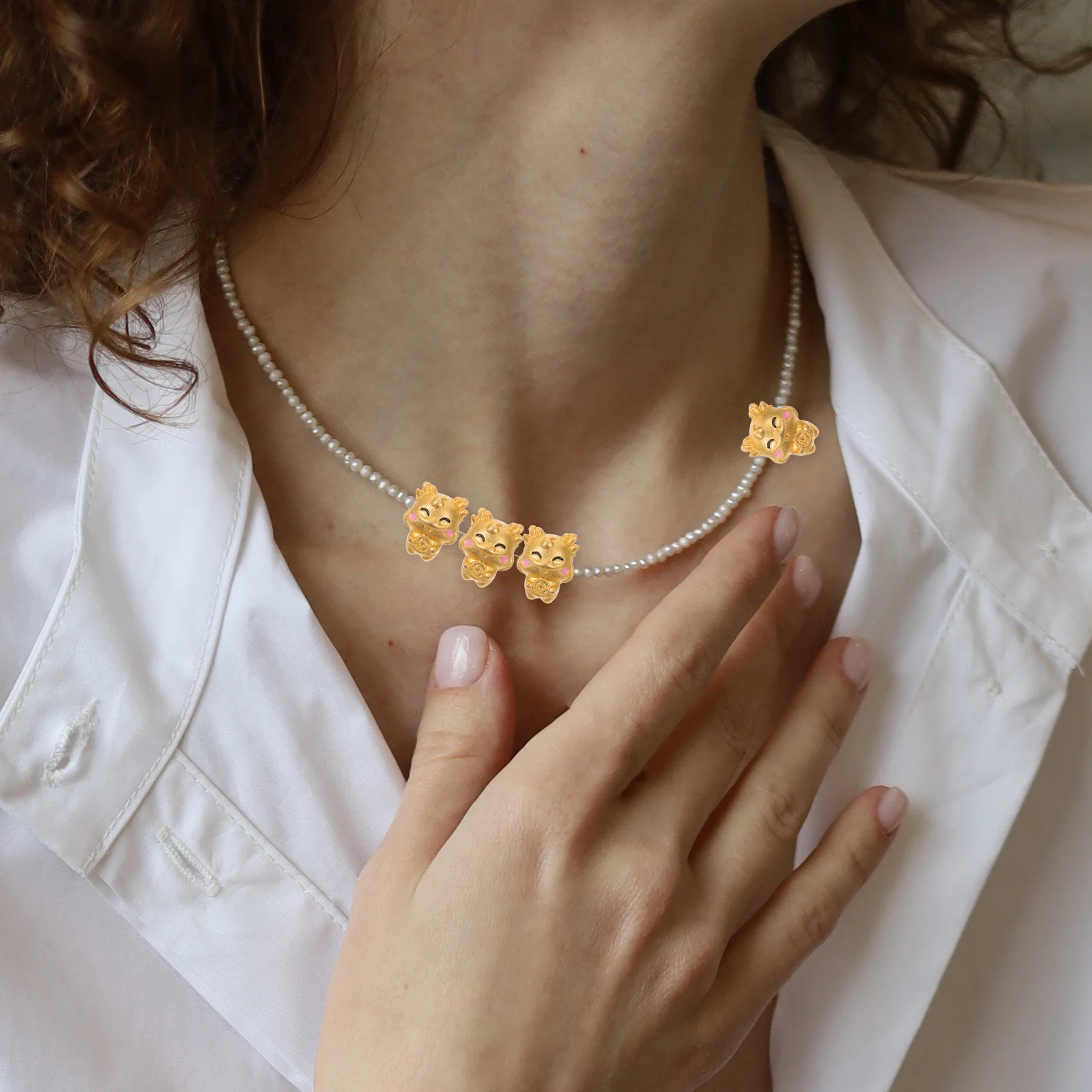 

8 шт. милые бусины в форме дракона для изготовления ювелирных изделий своими руками, простые в использовании бусины-разделители, аксессуары для изготовления ювелирных изделий, декор в виде дракона