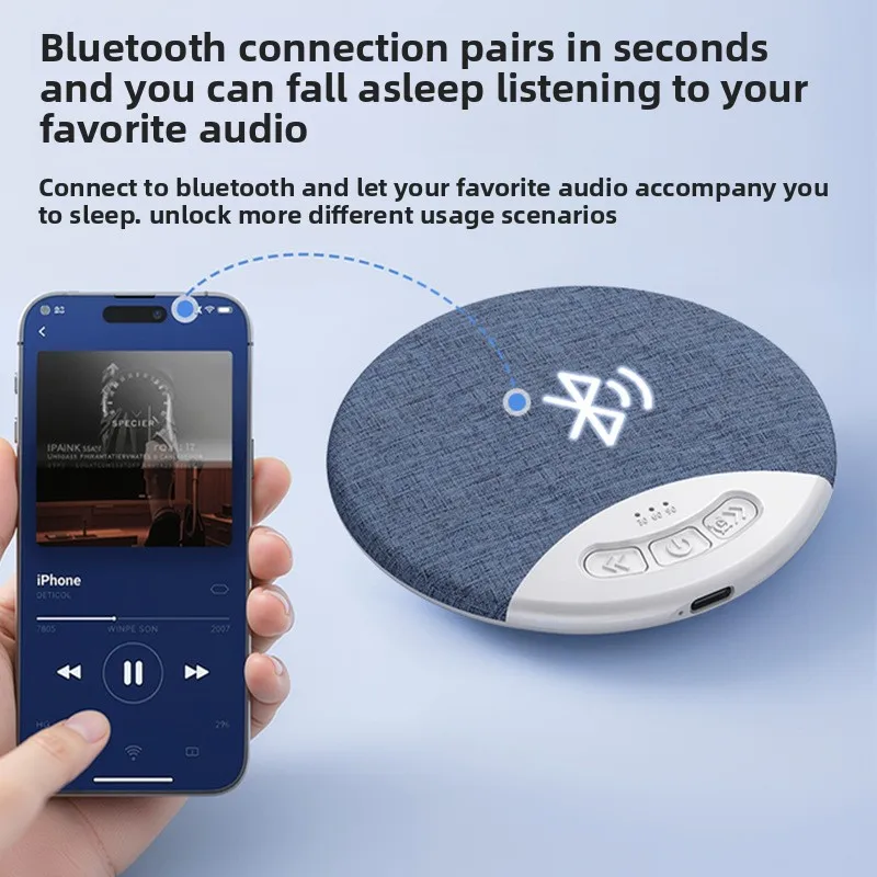 New pillow side sleep aid Under pillow speaker High sound quality Timing multi-function, Bluetooth audio white noise