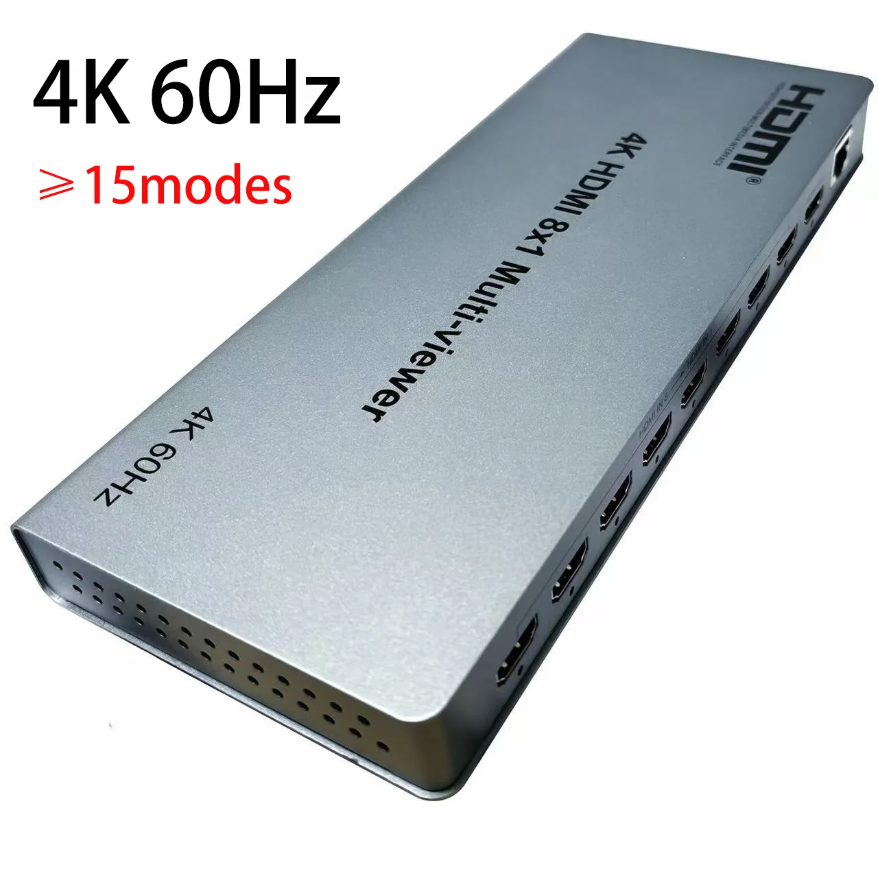 4K 60hz HDMI Multiviewer 8x1 8 in 1 Out Seamless Switch 2x1 4x1 6x1 8x1 2 3 4 6 8 Multi Video Signals Display on 1 TV Monitor