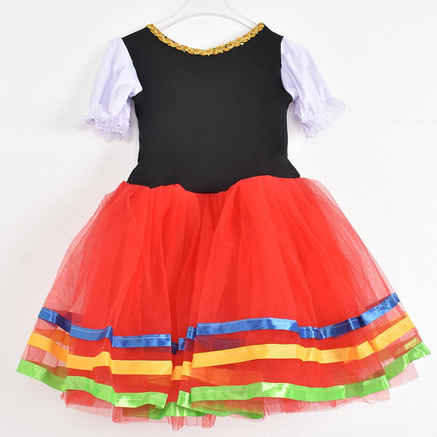 Body da balletto per ragazze Body da ballo Bambino Fiocco di neve Gonne lucide Ballerina Bambini Cosplaynce Abito da balletto per bambini Ragazze