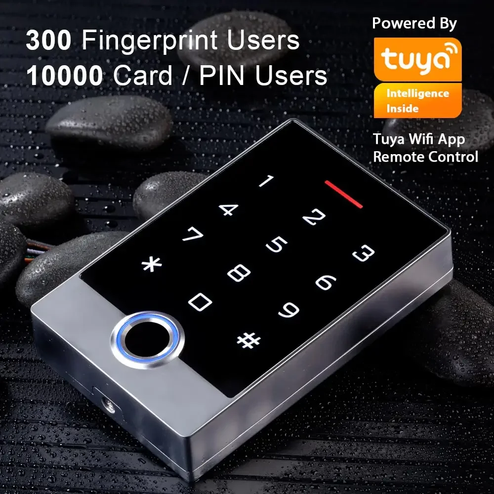 Tuya APP Access Control System Wasserdichte Fingerprint Access Controller Metall RFID Karte Tastatur WIFI
