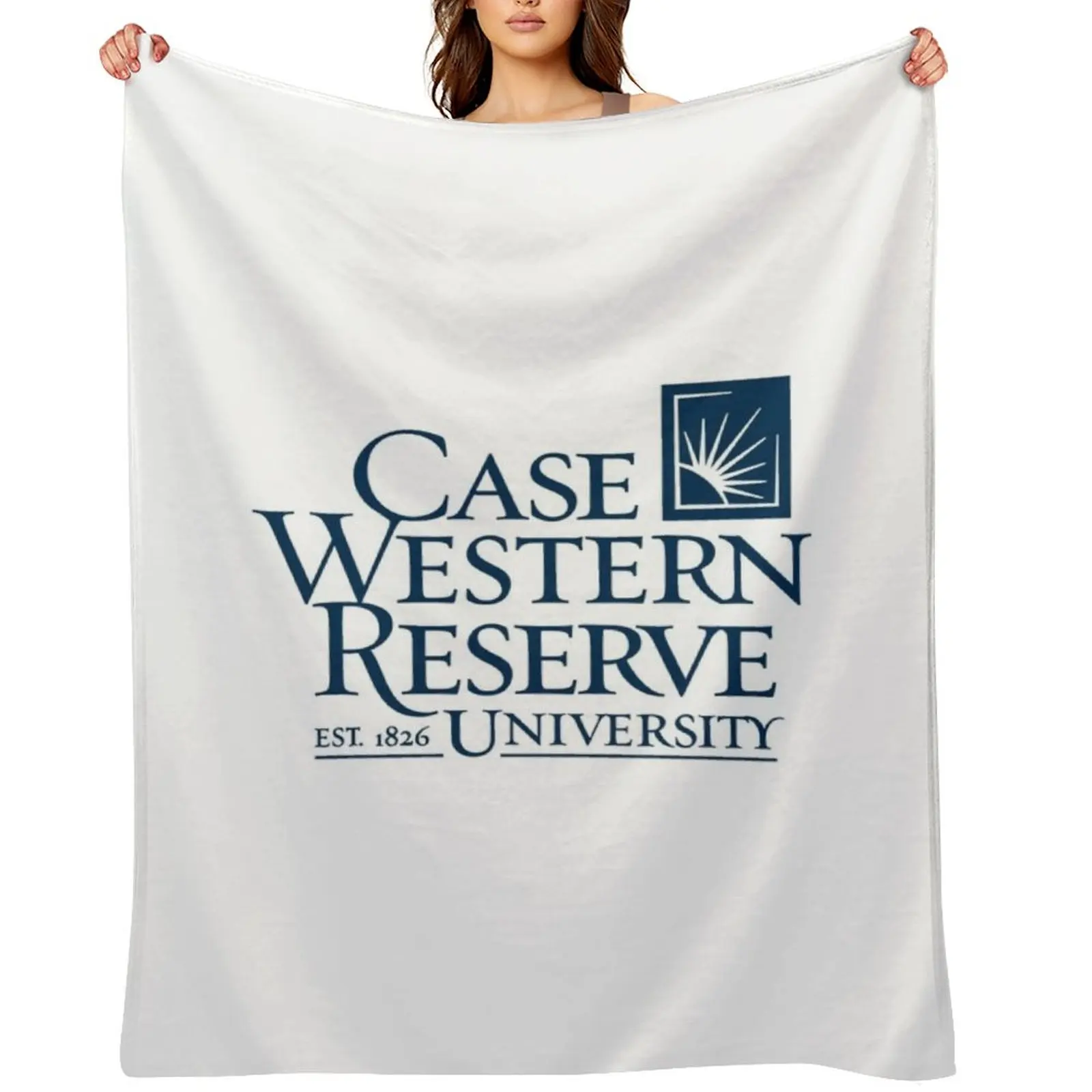 

Case Western Reserve University Throw Blanket for babies Retros Thins warm winter Blankets