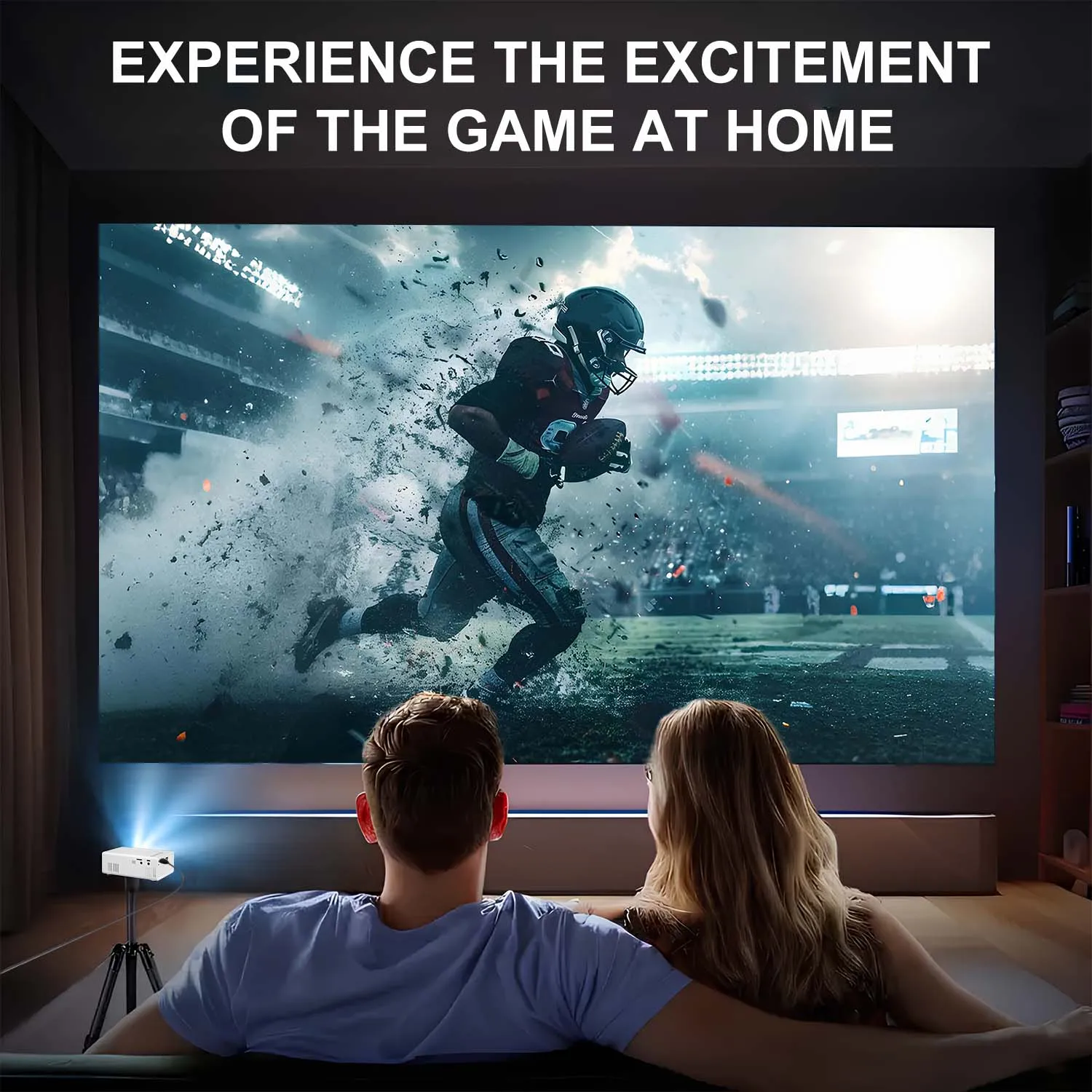 Projector Mini Projector with USB HDMI, Small Portable Outdoor Movie Video DLP LED for Home Camping Travel