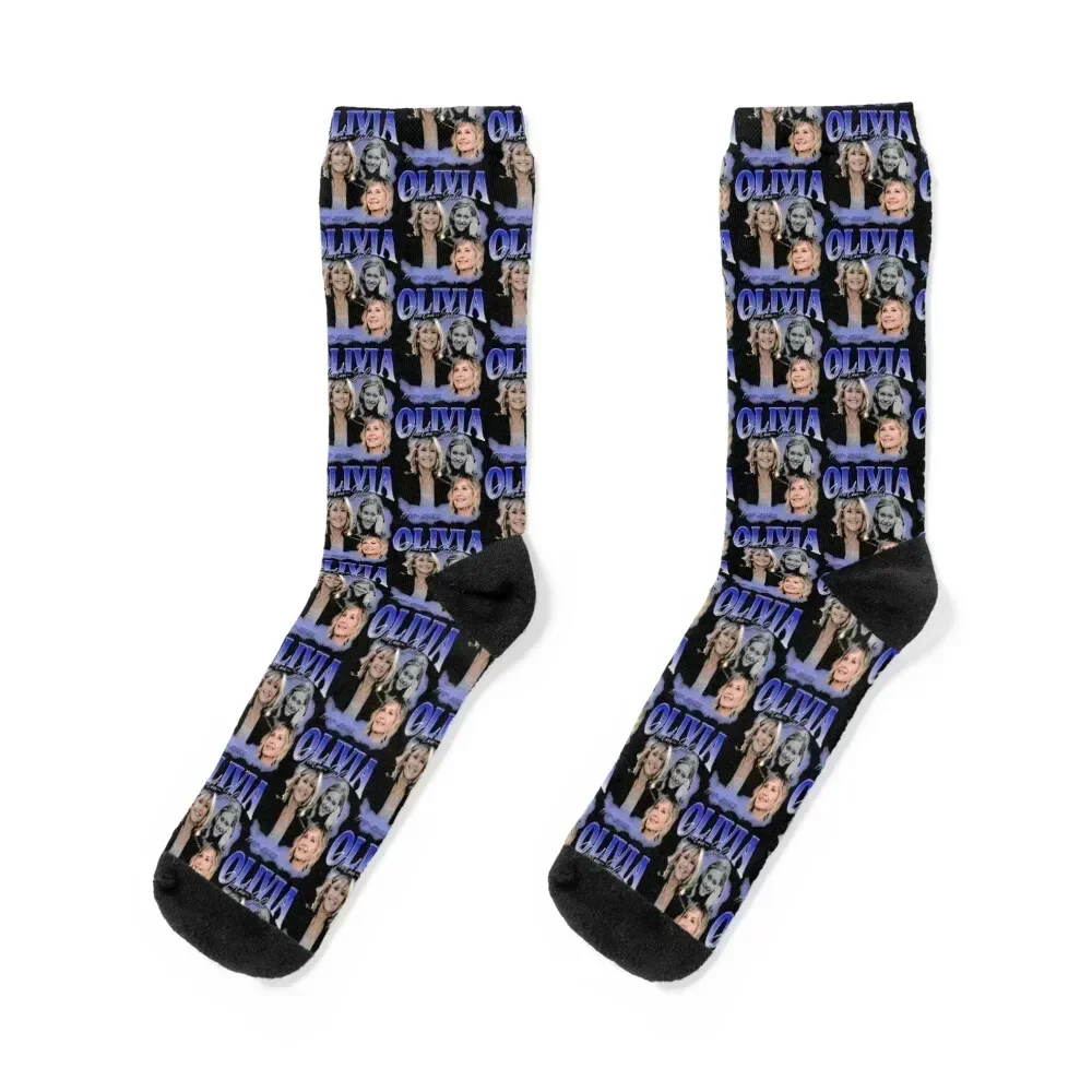 

Olivia Newton John Socks gym Non-slip anime Ladies Socks Men's