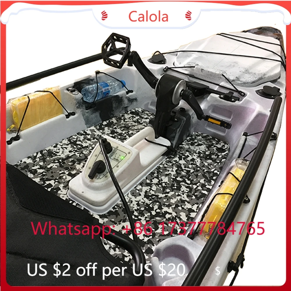 13FT KA34 Pedal Drive Fishing Kayak Top Right Single Fisher Touring Kayak Sit on Top 45kg