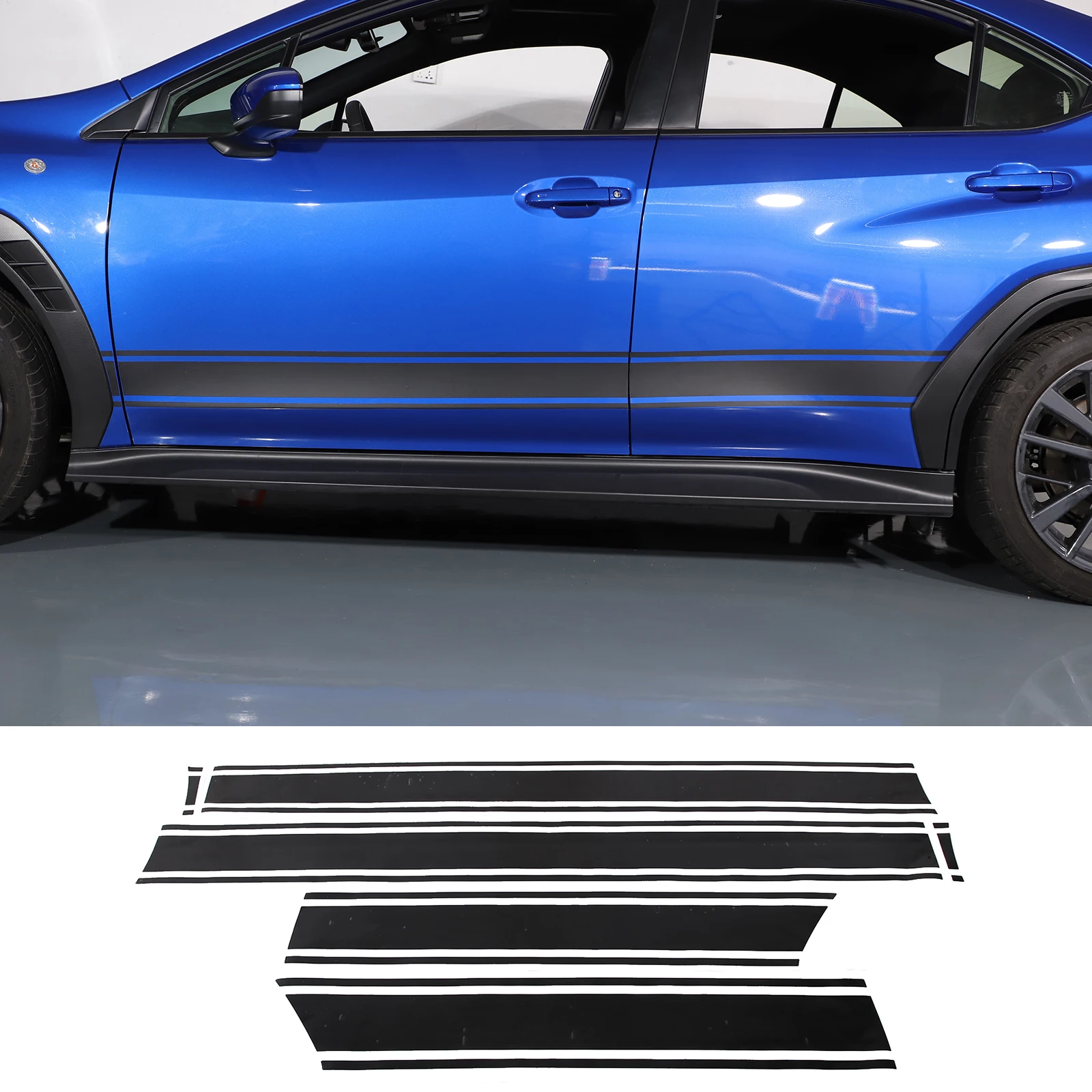 

PVC Car Body Side Sticker Racing Sports Self-Adhesive Side Stripe Decal For Subaru WRX 2021-2024 Car Accessories