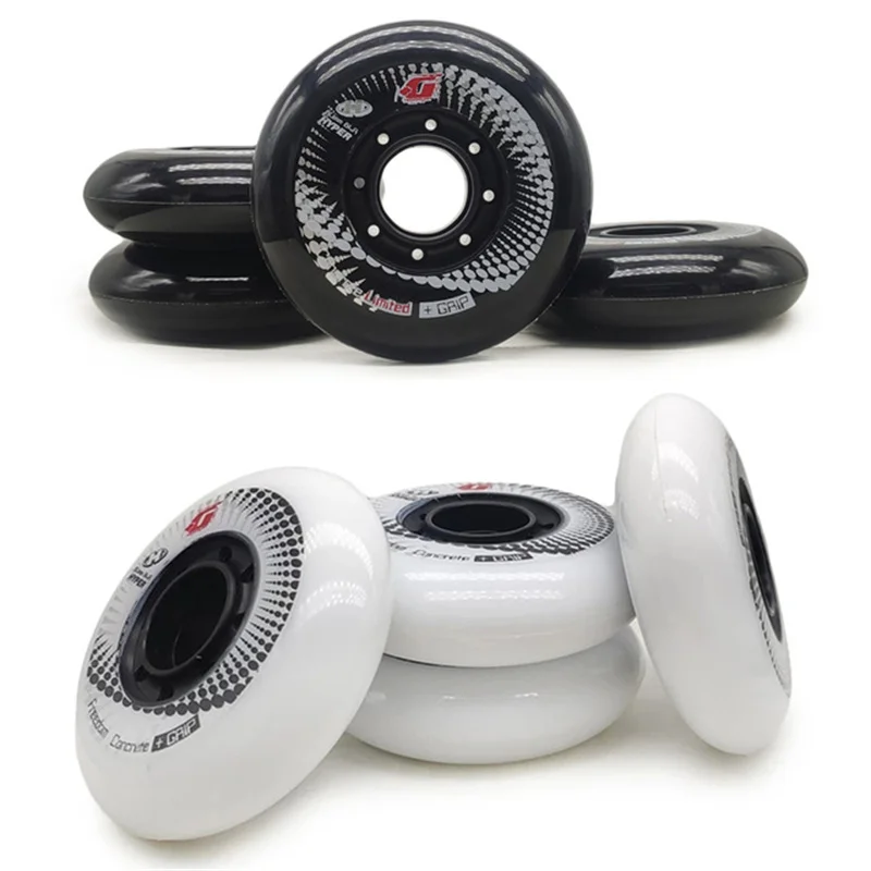 Hyper+G 84A Inline Skate Wheels 4 or 8 Pcs GRIP Concrete Roller Skates Wheel Slalom Braking Skating Street Sliding Patines Tires