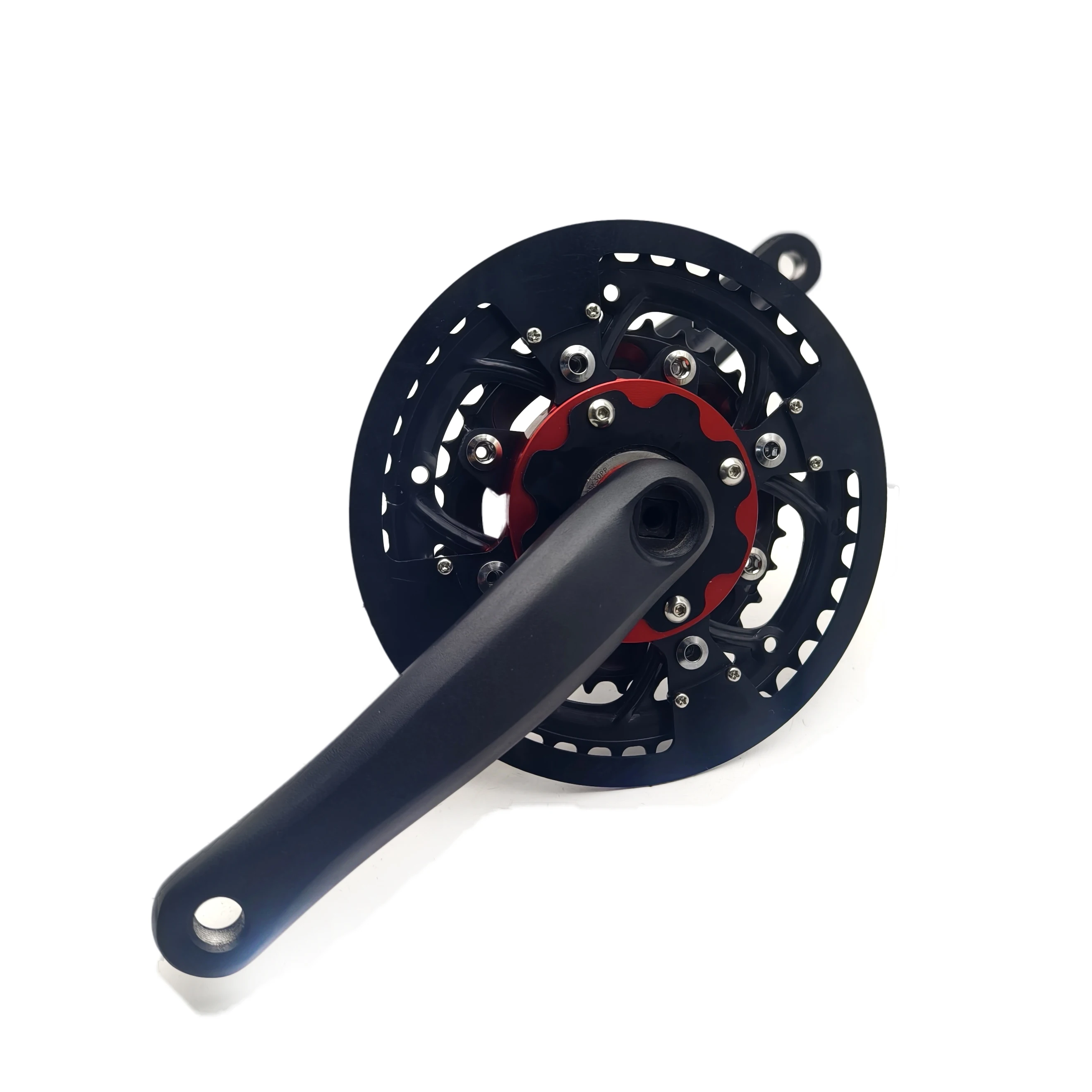 Juego de bielas para Motor de accionamiento medio, bicicleta de montaña eléctrica, manivela de rueda libre de accionamiento medio, rueda dentada de bicicleta eléctrica con embrague