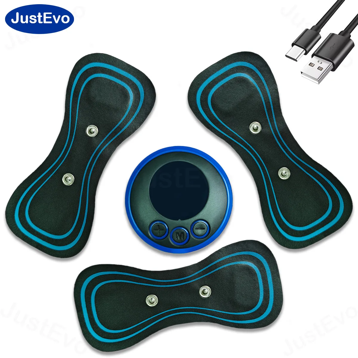 

Массажер JustEvo, массажер для всего тела, перезаряжаемый и беспроводной дизайн, идеально подходит для расслабления мышц, идеально подходит для офиса и тренажерного зала.