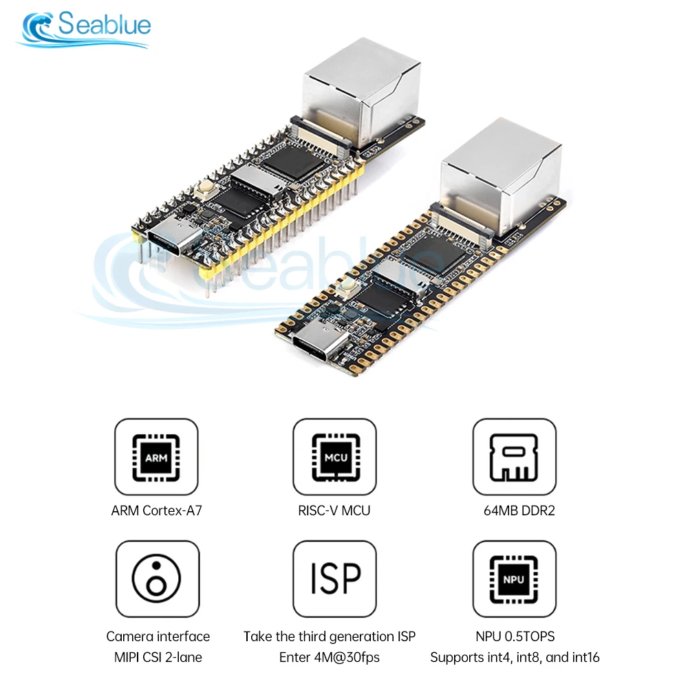Imagem -02 - Luckfox-pico Plus Linux Micro Development Board Integra Processadores Arm Cortex-a7 Mcu Npu Isp Porta Ethernet Rv1103
