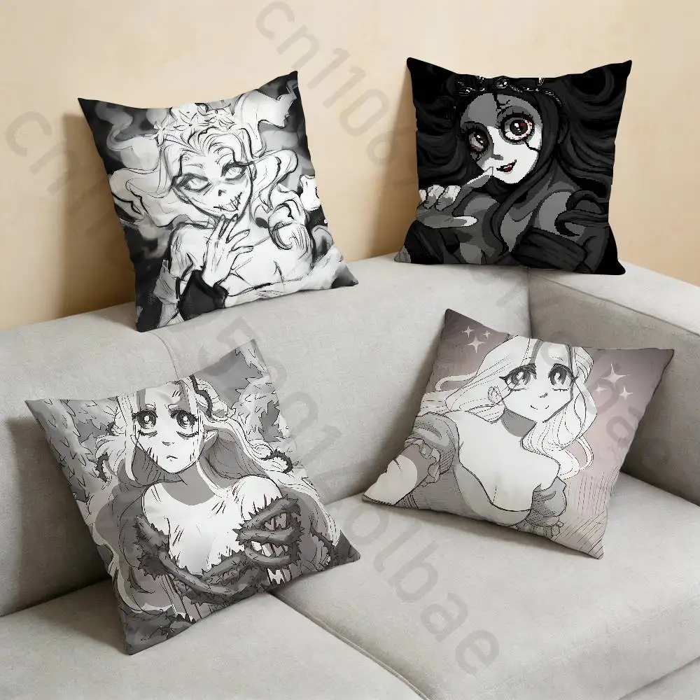 

S-Slay The Princess Pillow Case Anti-dustmite Pillowcase Invisible zipper silky short plush Sofa cushion cover