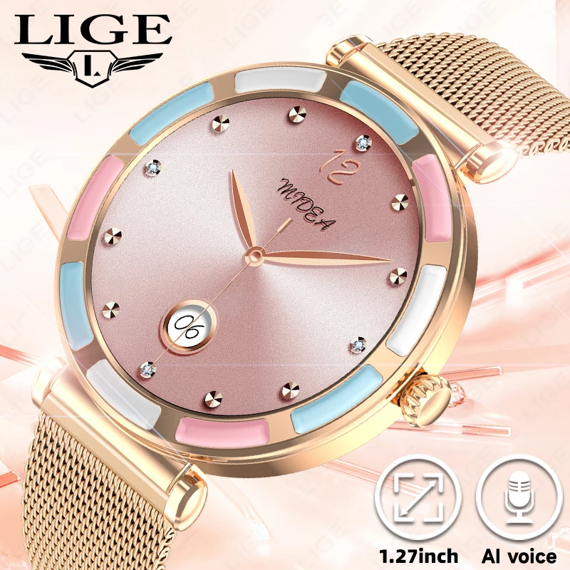 

1.27inch Smart Watch Woman Bluetooth Call Smartwatch Ladies Sports Fitness Bracelet Heart Rate Health Monitor Smartwatches Women