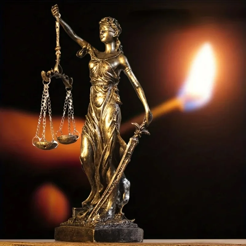 Lady Of Justice Statue Lady Justice Law Statue Blind Goddess Of Justice Sculpture For Home Decor Office Desktop Law Figure Gift
