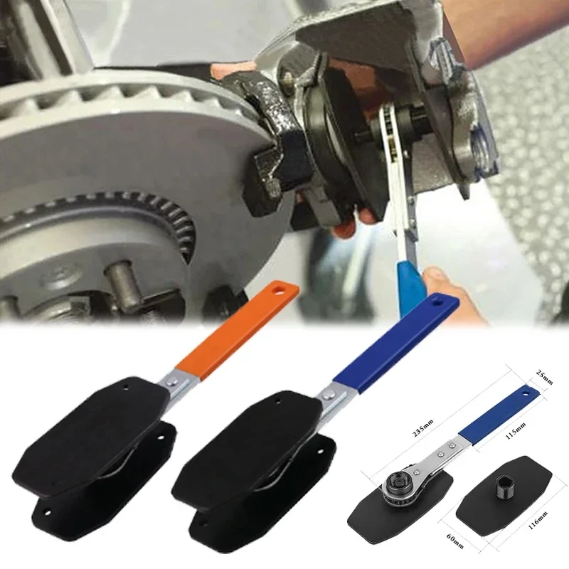 Car Ratchet Brake Piston Caliper Spreader Tool Swing Ratchet Expander Wrench Press Twin Quad Separator Pad Disc Repair Kits