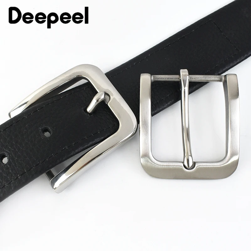 Deepeel 35/40mm Roestvrij Stalen Gesp Jeans Tailleband Hoofd Kleding Passen Sluiting Pin Gesp DIY Lederen Craft accessoires