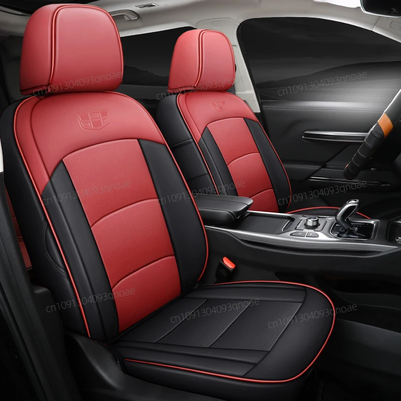 غطاء مقعد السيارة مخصص لجيلي Okavango 2022-2025 جيلي هاويو الجلود الاصطناعية مغطاة بالكامل على جميع 3 صفوف 7 مقاعد #4