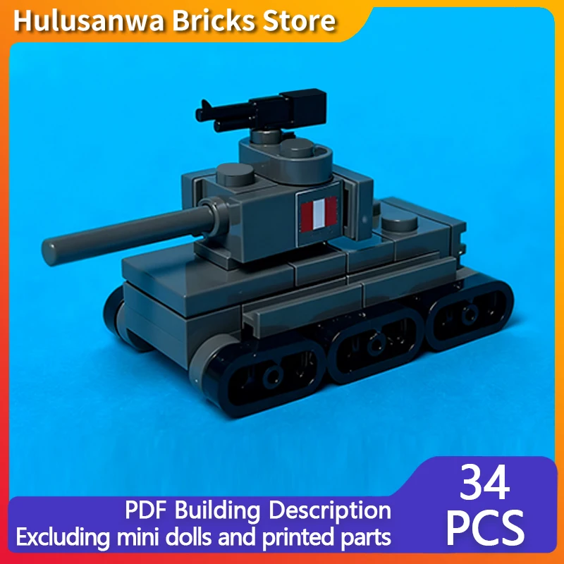

WW2 Military Tanks Model MOC Building Bricks War Equipment Modular Technology Gifts Holiday Assemble Children Toys Suit