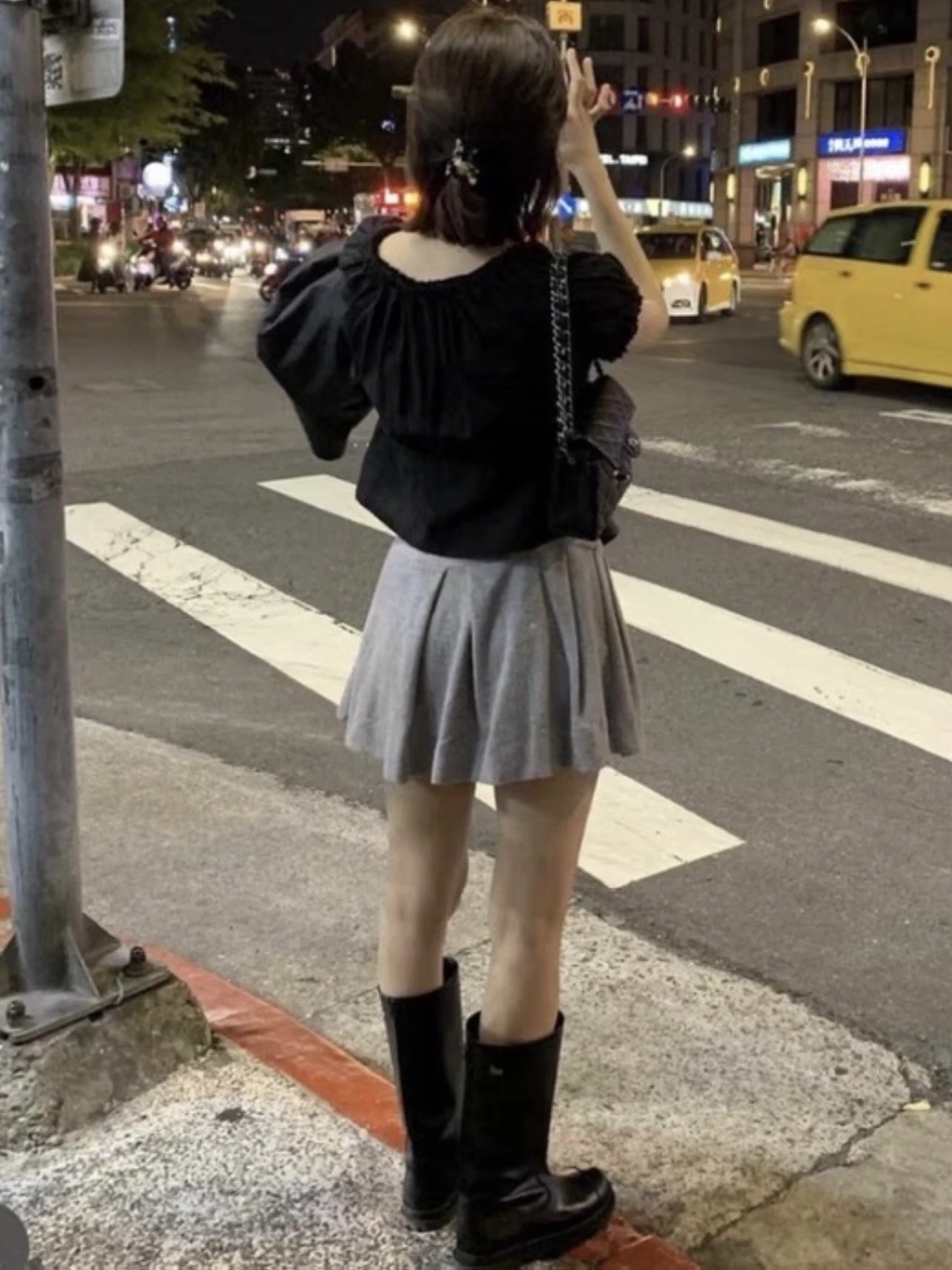 

Candy Miss Korean Sle Fre Ruffle Slim ort Sve irt High Waist Slimming f-length Skirt Commute Bubble Sve or...