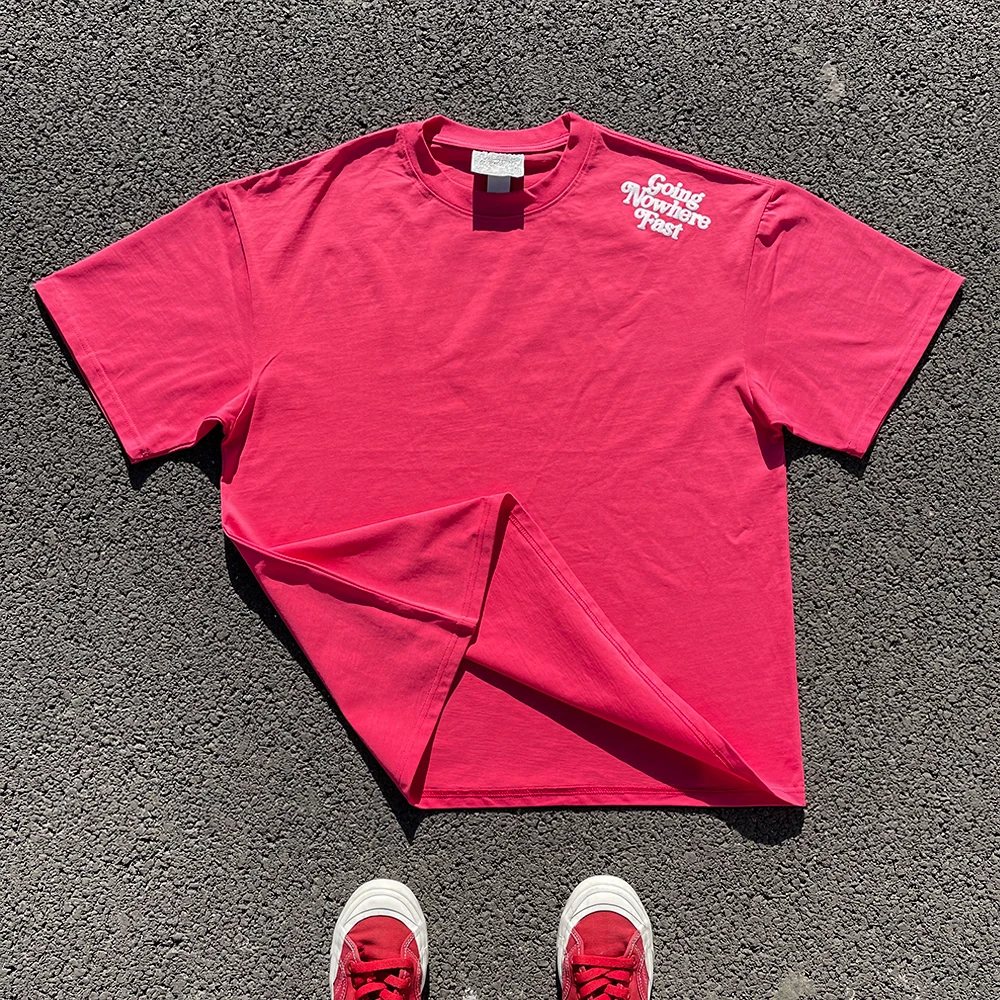 Heavyweight 260G Wang Youbing Studio Short Sleeve T-Shirt Simplistic Style Popular Youth round Neck Casual Loose Fit Men's Tee