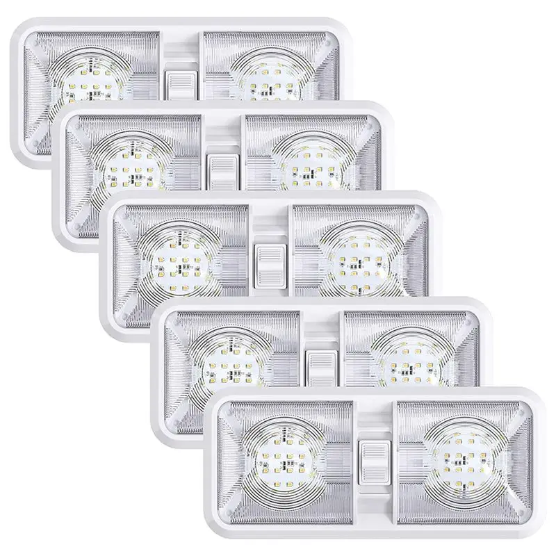

Authentic 48 LED 5 Pack RV Interior Lights RV Interior Lights 640 Lumen With Switch For Car/RV/Trailer/Camper/Boat,
