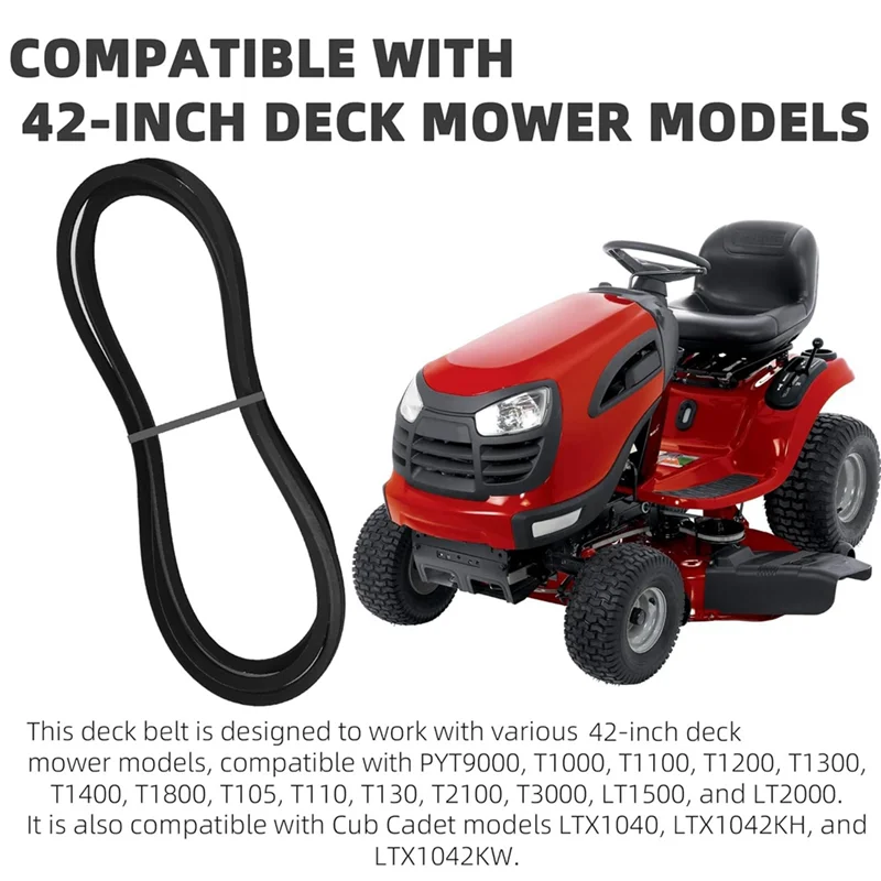 حزام طازج مكون من قطعتين 954-04060C، لأجزاء جزازة العشب وتروي بيلت، حرفي 42 بوصة، Cub Cadet Ltx 1040 #5