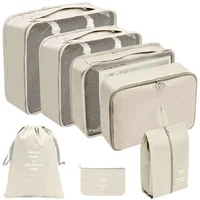 HTMCK Pcs Travel Organizer Set Packing Cubes Portable Wardrobe Suitcase Storage Bags Clothes & Shoe Pouches for Portable Luggage 2