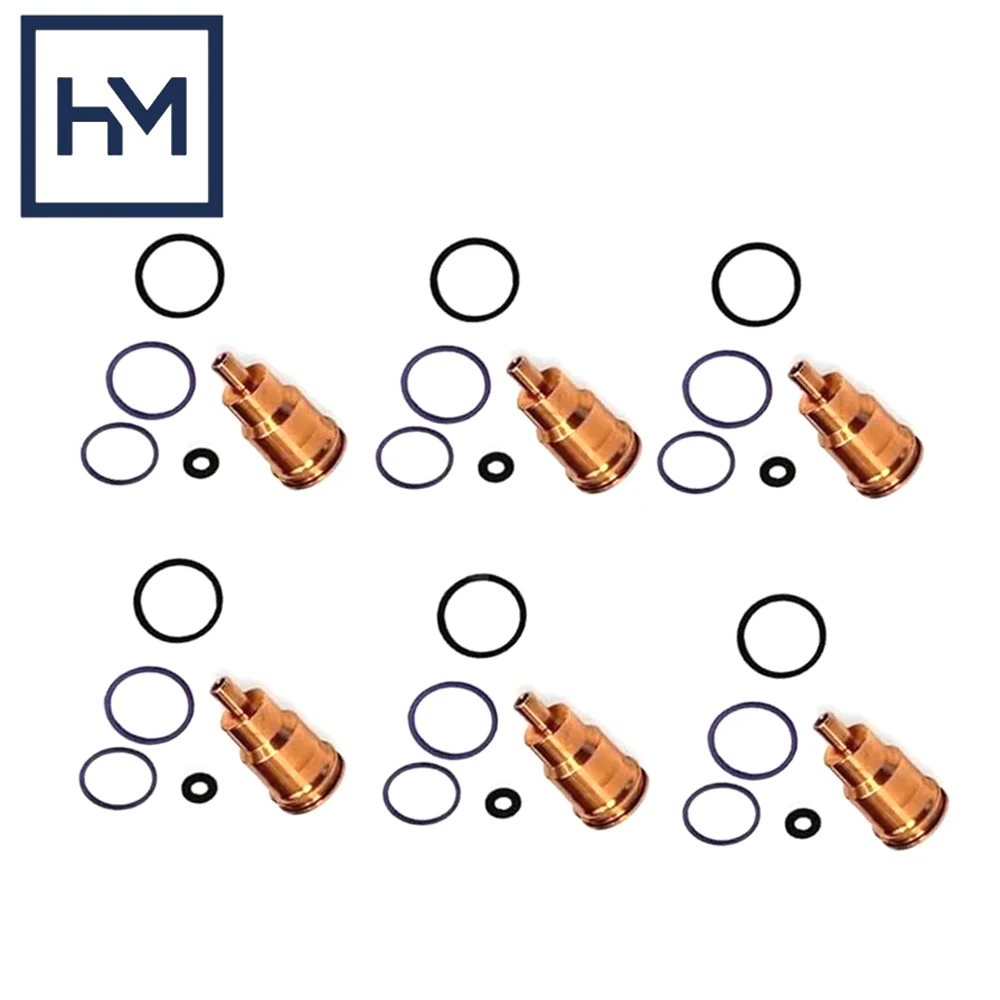 

6pcs/set OE: 21351717 21274700 7485121085 2.91280 Trucks Injector Sleeve Copper Kit for Renault for Volvo Bus 9/11/12/13