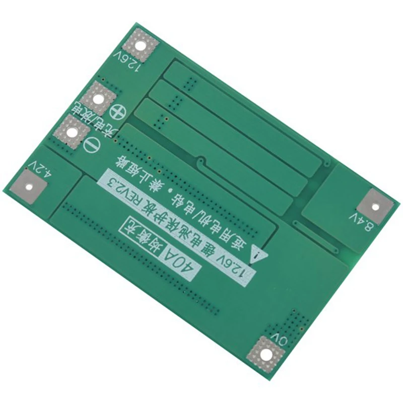 2PCS 3S 40A for Screwdriver 12V -Ion 18650 Bms Battery Protection Board Pcm with Balance Liion Battery Cell Module