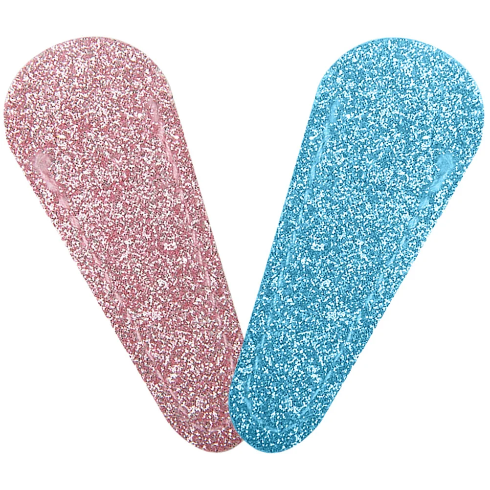 2 قطعة حامي مقص الأظافر يغطي تصميم بريق أنيق دائم مادة البولي يوريثان تركيب بسيط يلبية الاحتياجات المختلفة