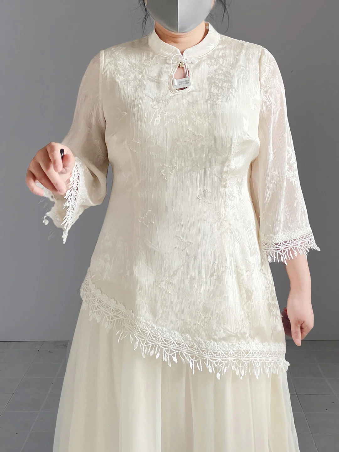 

plus Size Women's Qipao Dress Slimming Belly Covering New Chinese Style Modified High Waist Long Skirt Elegant Sensation