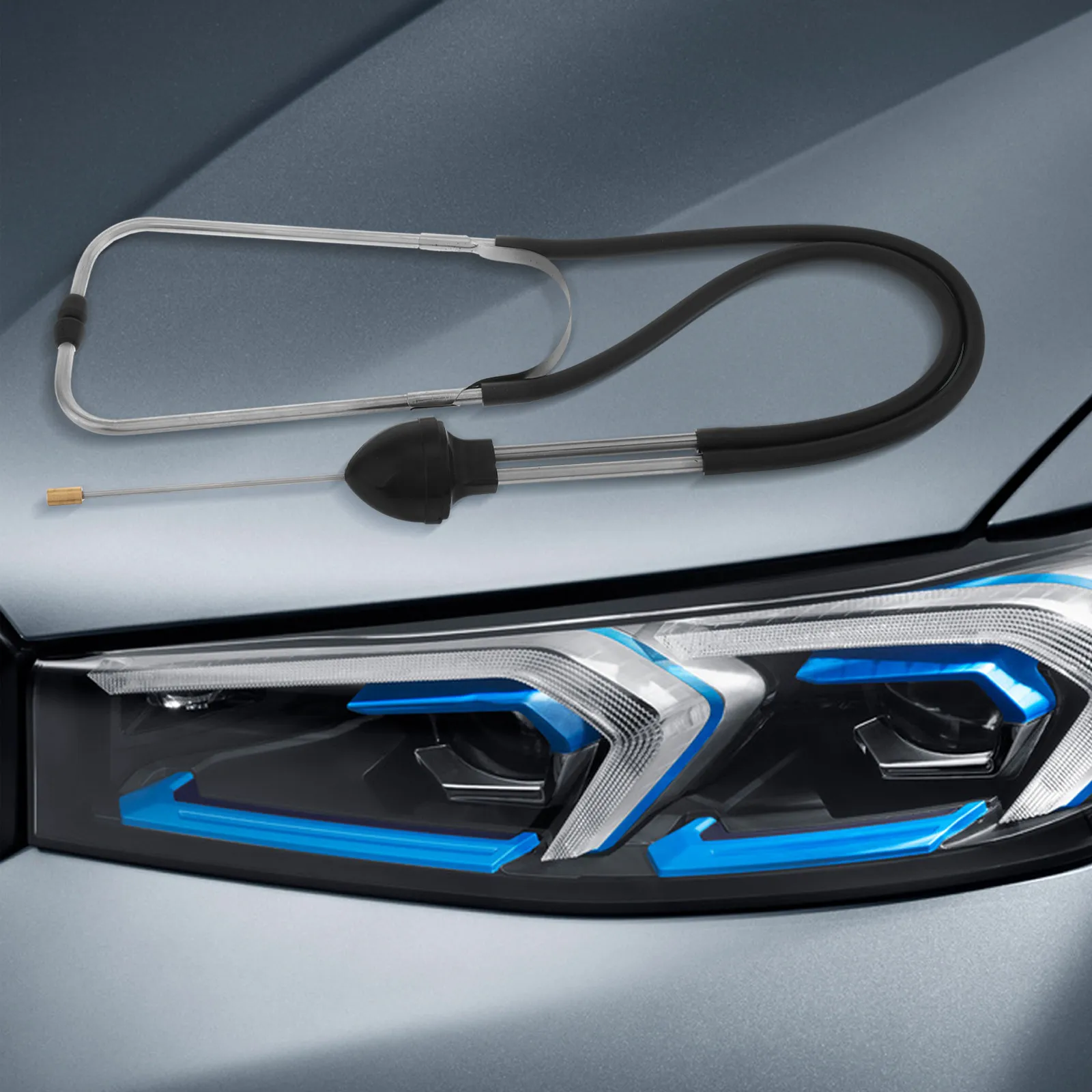 

Engine Cylinder Stethoscope Automotive Stethoscope for Car Mechanics Precise Noise Detection Tool Engine Block Diagnostic Auto