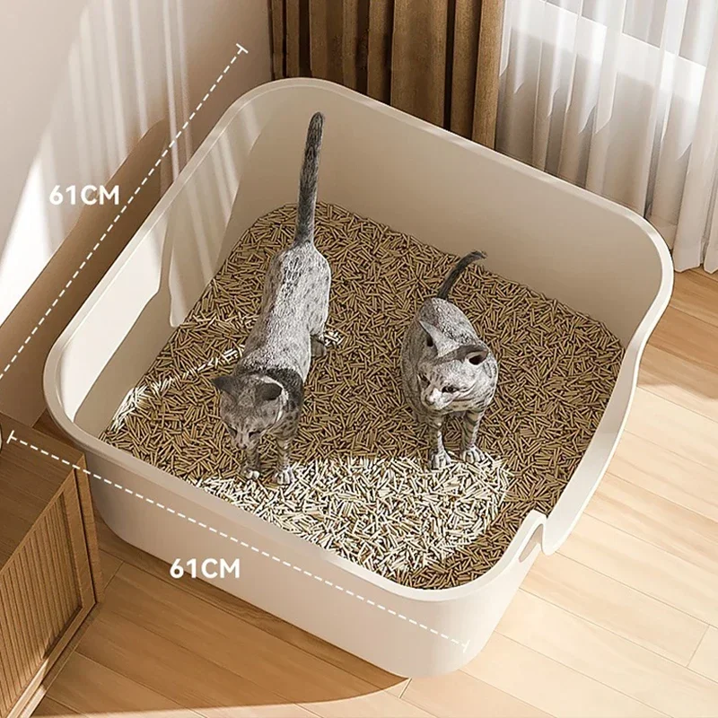 Cat Bedlpans Toilet Leak Proof Training Cat Litter Basin Giant Style Mode Anti External Splash Integrated Open Maine Supplies