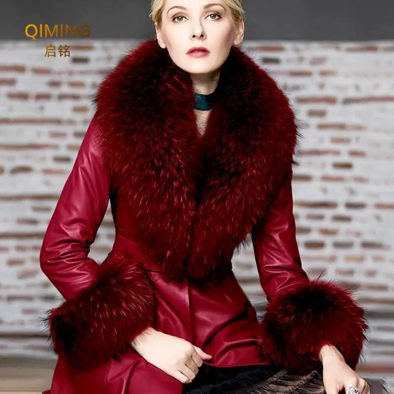 winter-real-raccoon-fur-collar-cuff-set-female-genuine-fur-scarf-neck-warmer-women-coat-decoration-thick-shawls-wraps-scarves